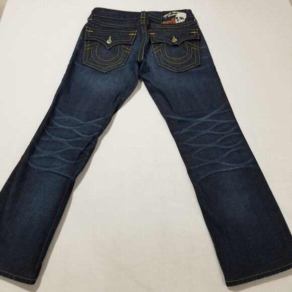 True Religion Jeans Mens 30 Ricky Straight Flap VINTAGE Shallowmaker MAD859F83 - Picture 3 of 13